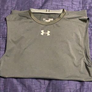 Gray Under Armour Cut Off Shirt